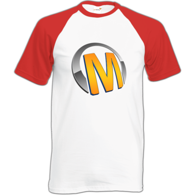 Motiv: Baseball-T FAIR WEAR - Macho - Logo - Orange - bestimme auf Wunsch Details wie Produkt, Grösse, Farbe und Position selbst ! Motiv: Baseball-T FAIR WEAR - Macho - Logo - Orange