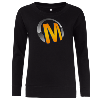 Motiv: Girlie Crew Sweatshirt - Macho - Logo - Orange - bestimme auf Wunsch Details wie Produkt, Grösse, Farbe und Position selbst ! Motiv: Girlie Crew Sweatshirt - Macho - Logo - Orange