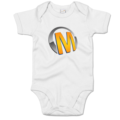 Motiv: Baby Body Organic - Macho - Logo - Orange - bestimme auf Wunsch Details wie Produkt, Grösse, Farbe und Position selbst ! Motiv: Baby Body Organic - Macho - Logo - Orange