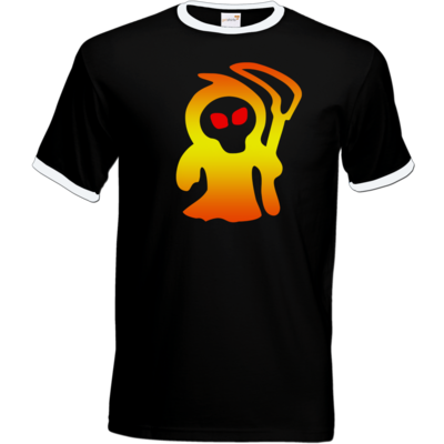 Motiv: T-Shirt Ringer - Macho - Sensenmann - bestimme auf Wunsch Details wie Produkt, Grösse, Farbe und Position selbst ! Motiv: T-Shirt Ringer - Macho - Sensenmann