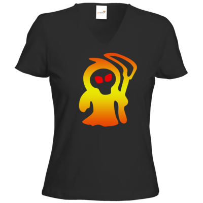 Motiv: T-Shirts Damen V-Neck FAIR WEAR - Macho - Sensenmann - bestimme auf Wunsch Details wie Produkt, Grösse, Farbe und Position selbst ! Motiv: T-Shirts Damen V-Neck FAIR WEAR - Macho - Sensenmann