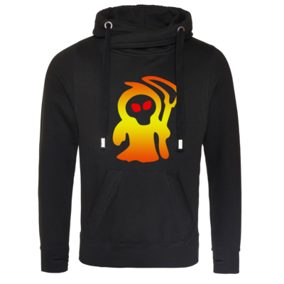 Motiv: Cross Neck Hoodie - Macho - Sensenmann - bestimme auf Wunsch Details wie Produkt, Grösse, Farbe und Position selbst ! Motiv: Cross Neck Hoodie - Macho - Sensenmann