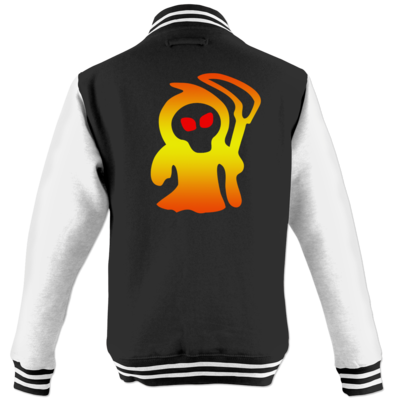Motiv: College Jacke - Macho - Sensenmann - bestimme auf Wunsch Details wie Produkt, Grösse, Farbe und Position selbst ! Motiv: College Jacke - Macho - Sensenmann
