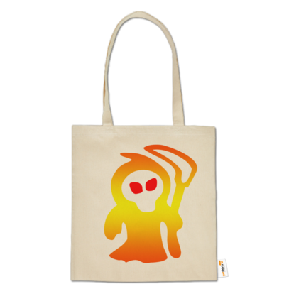 Motiv: Baumwolltasche - Macho - Sensenmann - bestimme auf Wunsch Details wie Produkt, Grösse, Farbe und Position selbst ! Motiv: Baumwolltasche - Macho - Sensenmann
