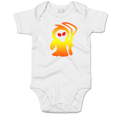 Motiv: Baby Body Organic - Macho - Sensenmann - bestimme auf Wunsch Details wie Produkt, Grösse, Farbe und Position selbst ! Motiv: Baby Body Organic - Macho - Sensenmann