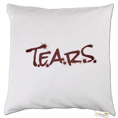 Motiv: Kissen - TEARS 2.0 - Logo rot - bestimme auf Wunsch Details wie Produkt, Grösse, Farbe und Position selbst ! Motiv: Kissen - TEARS 2.0 - Logo rot