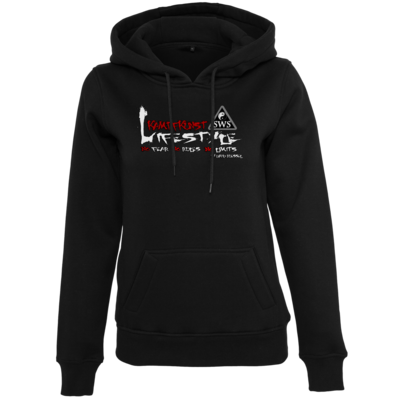 Motiv: Womens Heavy Hoody - Kampfkunst Lifestyle - Logo 2 - bestimme auf Wunsch Details wie Produkt, Grösse, Farbe und Position selbst ! Motiv: Womens Heavy Hoody - Kampfkunst Lifestyle - Logo 2