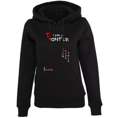 Motiv: Womens Heavy Hoody - Kampfkunst Lifestyle - I am a Fighter - bestimme auf Wunsch Details wie Produkt, Grösse, Farbe und Position selbst ! Motiv: Womens Heavy Hoody - Kampfkunst Lifestyle - I am a Fighter