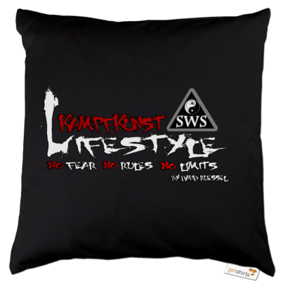 Motiv: Kissen Baumwolle - Kampfkunst Lifestyle - Logo 2 - bestimme auf Wunsch Details wie Produkt, Grösse, Farbe und Position selbst ! Motiv: Kissen Baumwolle - Kampfkunst Lifestyle - Logo 2