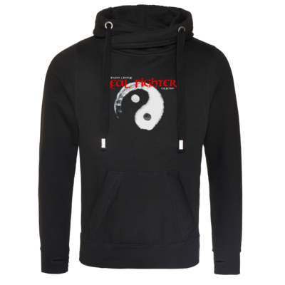 Motiv: Cross Neck Hoodie - Real Fighter - bestimme auf Wunsch Details wie Produkt, Grösse, Farbe und Position selbst ! Motiv: Cross Neck Hoodie - Real Fighter