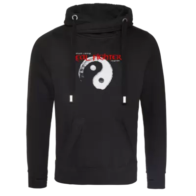 Motiv: Cross Neck Hoodie - Real Fighter - bestimme auf Wunsch Details wie Produkt, Grösse, Farbe und Position selbst ! Motiv: Cross Neck Hoodie - Real Fighter