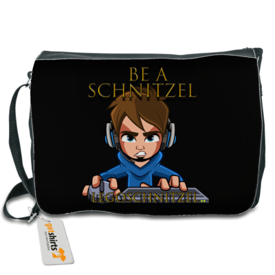 Motiv: Schultertasche - Be A Schnitzel - bestimme auf Wunsch Details wie Produkt, Grösse, Farbe und Position selbst ! Motiv: Schultertasche - Be A Schnitzel