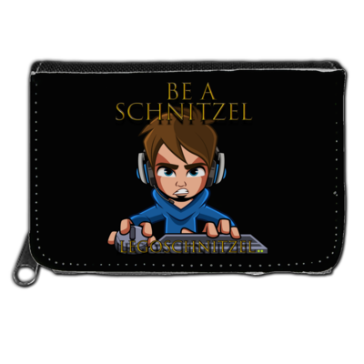 Motiv: Geldboerse - Be A Schnitzel - bestimme auf Wunsch Details wie Produkt, Grösse, Farbe und Position selbst ! Motiv: Geldboerse - Be A Schnitzel