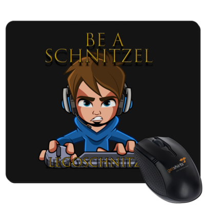 Motiv: Mousepad Textil - Be A Schnitzel - bestimme auf Wunsch Details wie Produkt, Grösse, Farbe und Position selbst ! Motiv: Mousepad Textil - Be A Schnitzel