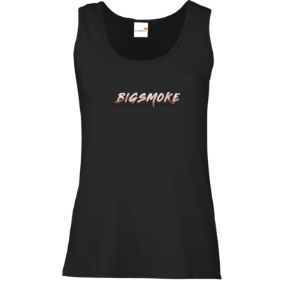 Motiv: Tank Top Damen Classic - Schriftzug Big Smoke - bestimme auf Wunsch Details wie Produkt, Grösse, Farbe und Position selbst ! Motiv: Tank Top Damen Classic - Schriftzug Big Smoke