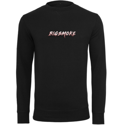 Motiv: Light Crew Sweatshirt - Schriftzug Big Smoke - bestimme auf Wunsch Details wie Produkt, Grösse, Farbe und Position selbst ! Motiv: Light Crew Sweatshirt - Schriftzug Big Smoke