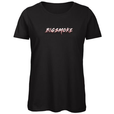 Motiv: Organic Lady T-Shirt - Schriftzug Big Smoke - bestimme auf Wunsch Details wie Produkt, Grösse, Farbe und Position selbst ! Motiv: Organic Lady T-Shirt - Schriftzug Big Smoke