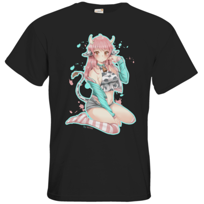 Motiv: T-Shirt Premium FAIR WEAR - Milky-Splashes - bestimme auf Wunsch Details wie Produkt, Grösse, Farbe und Position selbst ! Motiv: T-Shirt Premium FAIR WEAR - Milky-Splashes