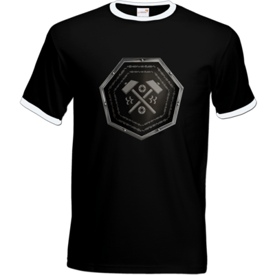 Motiv: T-Shirt Ringer - Wappen - Xorlosch - bestimme auf Wunsch Details wie Produkt, Grösse, Farbe und Position selbst ! Motiv: T-Shirt Ringer - Wappen - Xorlosch