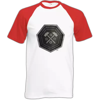 Motiv: Baseball-T FAIR WEAR - Wappen - Xorlosch - bestimme auf Wunsch Details wie Produkt, Grösse, Farbe und Position selbst ! Motiv: Baseball-T FAIR WEAR - Wappen - Xorlosch