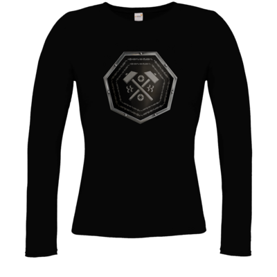 Motiv: Longsleeve Damen Organic - Wappen - Xorlosch - bestimme auf Wunsch Details wie Produkt, Grösse, Farbe und Position selbst ! Motiv: Longsleeve Damen Organic - Wappen - Xorlosch