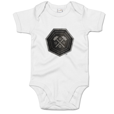 Motiv: Baby Body Organic - Wappen - Xorlosch - bestimme auf Wunsch Details wie Produkt, Grösse, Farbe und Position selbst ! Motiv: Baby Body Organic - Wappen - Xorlosch