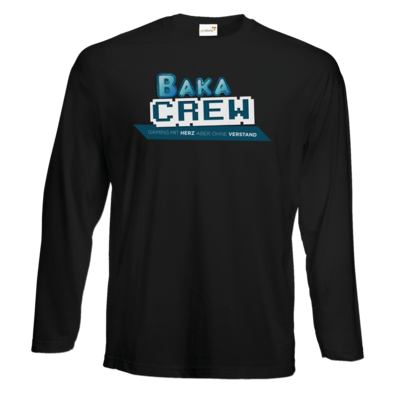 Motiv: Exact 190 Longsleeve FAIR WEAR - BakaCrew Logo mit Claim - bestimme auf Wunsch Details wie Produkt, Grösse, Farbe und Position selbst ! Motiv: Exact 190 Longsleeve FAIR WEAR - BakaCrew Logo mit Claim
