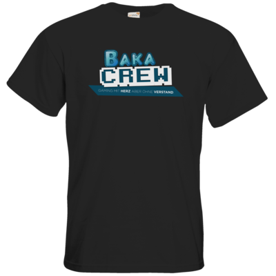 Motiv: T-Shirt Premium FAIR WEAR - BakaCrew Logo mit Claim - bestimme auf Wunsch Details wie Produkt, Grösse, Farbe und Position selbst ! Motiv: T-Shirt Premium FAIR WEAR - BakaCrew Logo mit Claim