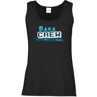 Motiv: Tank Top Damen Classic - BakaCrew Logo mit Claim - bestimme auf Wunsch Details wie Produkt, Grösse, Farbe und Position selbst ! Motiv: Tank Top Damen Classic - BakaCrew Logo mit Claim