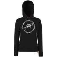 Motiv: Hoodie Damen Classic - AG Feldherpetologie und Artenschutz - sw - bestimme auf Wunsch Details wie Produkt, Grösse, Farbe und Position selbst ! Motiv: Hoodie Damen Classic - AG Feldherpetologie und Artenschutz - sw