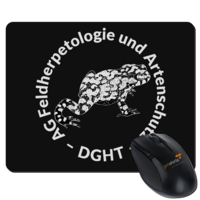 Motiv: Mousepad Textil - AG Feldherpetologie und Artenschutz - sw - bestimme auf Wunsch Details wie Produkt, Grösse, Farbe und Position selbst ! Motiv: Mousepad Textil - AG Feldherpetologie und Artenschutz - sw