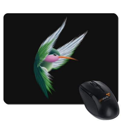Motiv: Mousepad Textil - Kolibri - bestimme auf Wunsch Details wie Produkt, Grösse, Farbe und Position selbst ! Motiv: Mousepad Textil - Kolibri