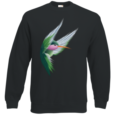 Motiv: Sweatshirt Classic - Kolibri - bestimme auf Wunsch Details wie Produkt, Grösse, Farbe und Position selbst ! Motiv: Sweatshirt Classic - Kolibri