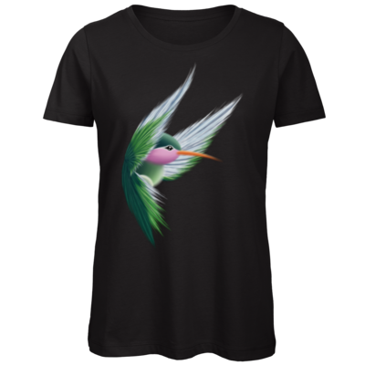 Motiv: Organic Lady T-Shirt - Kolibri - bestimme auf Wunsch Details wie Produkt, Grösse, Farbe und Position selbst ! Motiv: Organic Lady T-Shirt - Kolibri