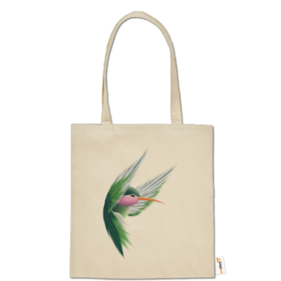 Motiv: Baumwolltasche - Kolibri - bestimme auf Wunsch Details wie Produkt, Grösse, Farbe und Position selbst ! Motiv: Baumwolltasche - Kolibri
