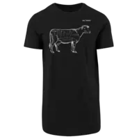 Motiv: Shaped Long Tee - SizzleBrothers - Grillen - Meatmap - bestimme auf Wunsch Details wie Produkt, Grösse, Farbe und Position selbst ! Motiv: Shaped Long Tee - SizzleBrothers - Grillen - Meatmap
