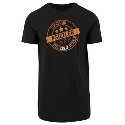 Motiv: Shaped Long Tee - sizzler_3_dunkel - bestimme auf Wunsch Details wie Produkt, Grösse, Farbe und Position selbst ! Motiv: Shaped Long Tee - sizzler_3_dunkel