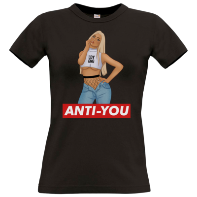 Motiv: T-Shirt Damen Premium FAIR WEAR - Anti-You (Erna) - bestimme auf Wunsch Details wie Produkt, Grösse, Farbe und Position selbst ! Motiv: T-Shirt Damen Premium FAIR WEAR - Anti-You (Erna)