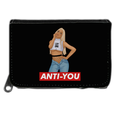 Motiv: Geldboerse - Anti-You (Erna) - bestimme auf Wunsch Details wie Produkt, Grösse, Farbe und Position selbst ! Motiv: Geldboerse - Anti-You (Erna)