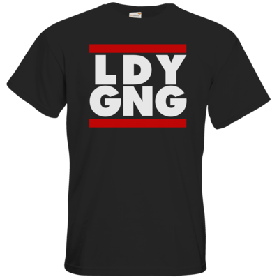 Motiv: T-Shirt Premium FAIR WEAR - LDY GNG - bestimme auf Wunsch Details wie Produkt, Grösse, Farbe und Position selbst ! Motiv: T-Shirt Premium FAIR WEAR - LDY GNG