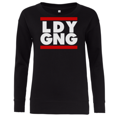 Motiv: Girlie Crew Sweatshirt - LDY GNG - bestimme auf Wunsch Details wie Produkt, Grösse, Farbe und Position selbst ! Motiv: Girlie Crew Sweatshirt - LDY GNG