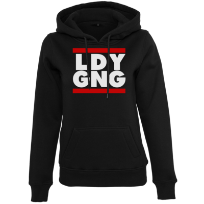 Motiv: Womens Heavy Hoody - LDY GNG - bestimme auf Wunsch Details wie Produkt, Grösse, Farbe und Position selbst ! Motiv: Womens Heavy Hoody - LDY GNG