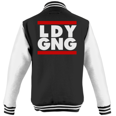 Motiv: College Jacke - LDY GNG - bestimme auf Wunsch Details wie Produkt, Grösse, Farbe und Position selbst ! Motiv: College Jacke - LDY GNG