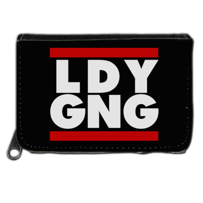 Motiv: Geldboerse - LDY GNG - bestimme auf Wunsch Details wie Produkt, Grösse, Farbe und Position selbst ! Motiv: Geldboerse - LDY GNG