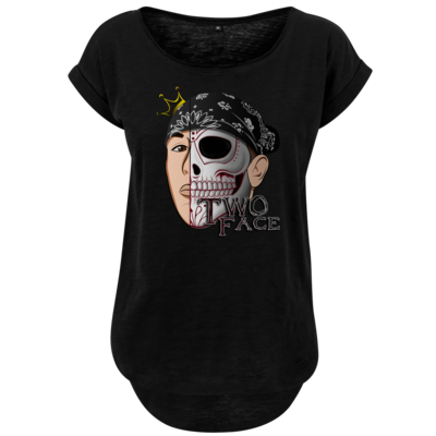 Motiv: Ladies Long Slub Tee - Logo - bestimme auf Wunsch Details wie Produkt, Grösse, Farbe und Position selbst ! Motiv: Ladies Long Slub Tee - Logo