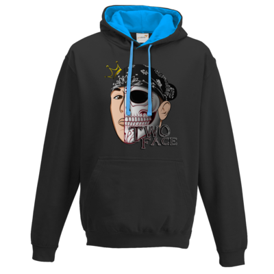 Motiv: Two-Tone Hoodie - Logo - bestimme auf Wunsch Details wie Produkt, Grösse, Farbe und Position selbst ! Motiv: Two-Tone Hoodie - Logo