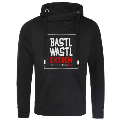 Motiv: Cross Neck Hoodie - Bastlwastl extrem 