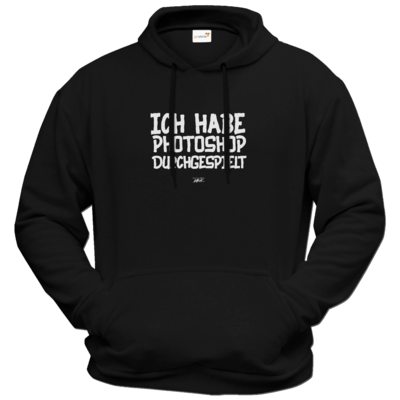 Motiv: Hoodie Premium FAIR WEAR - Ich hab PS durchgespielt - bestimme auf Wunsch Details wie Produkt, Grösse, Farbe und Position selbst ! Motiv: Hoodie Premium FAIR WEAR - Ich hab PS durchgespielt