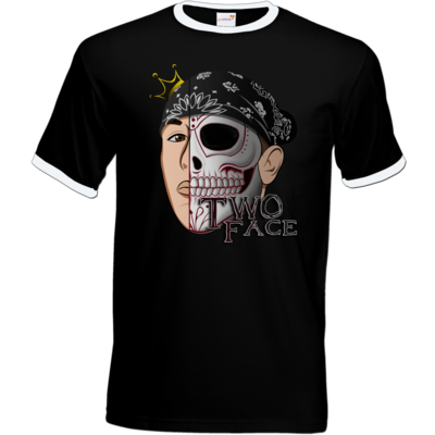 Motiv: T-Shirt Ringer - Logo weißer - bestimme auf Wunsch Details wie Produkt, Grösse, Farbe und Position selbst ! Motiv: T-Shirt Ringer - Logo weißer