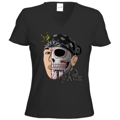 Motiv: T-Shirts Damen V-Neck FAIR WEAR - Logo weißer - bestimme auf Wunsch Details wie Produkt, Grösse, Farbe und Position selbst ! Motiv: T-Shirts Damen V-Neck FAIR WEAR - Logo weißer